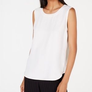 NWT Anne Klein Scoop-Neck Shell